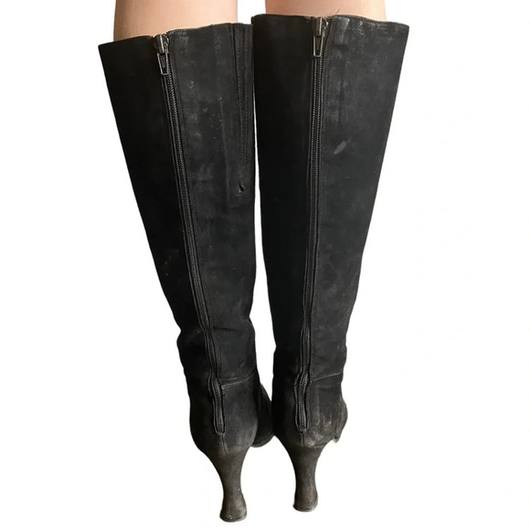 Vintage 90s DKNY suede leather zip-up‎ boots made in spain 9 - Picture 3 of 6